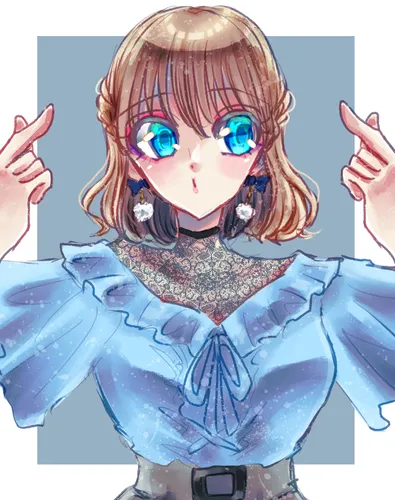 Blue and White