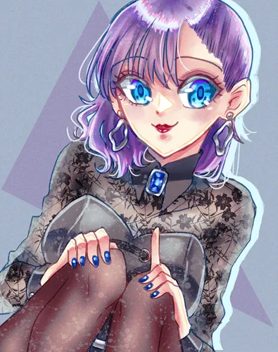 Black Purple Girl
