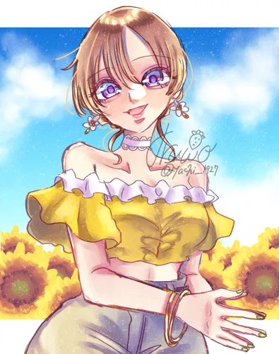 夏とひまわり