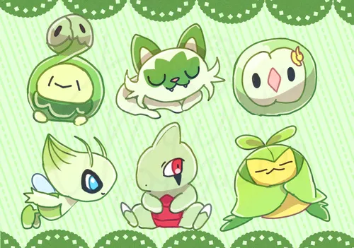 Green Color Pokemon