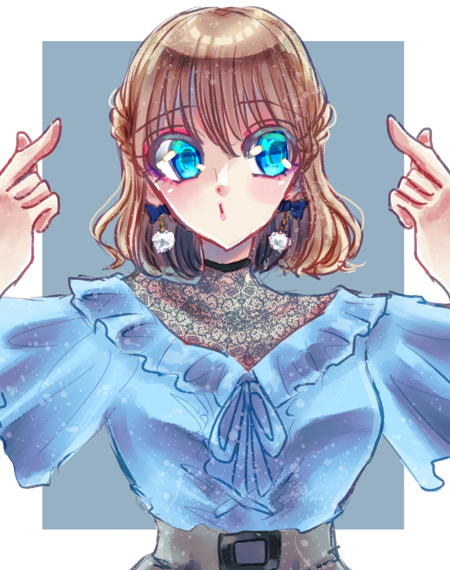 Blue and White 1